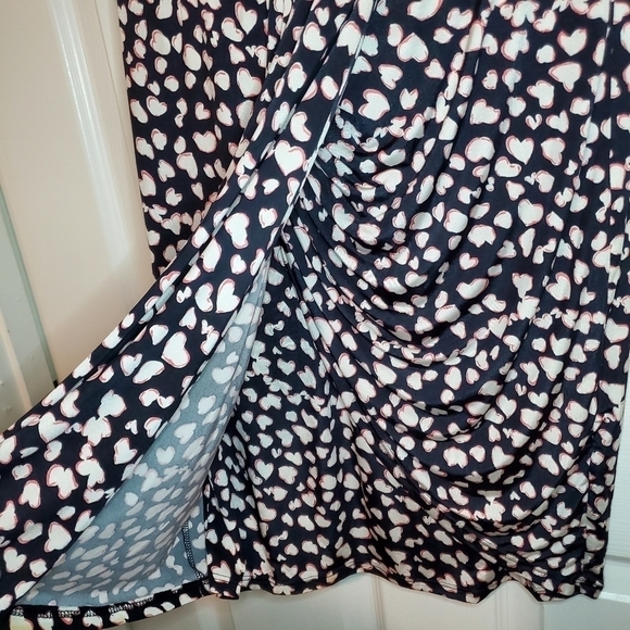 T Bags Abstract Heart Printed Dress Valentines Day Date Large - Picture 5 of 12